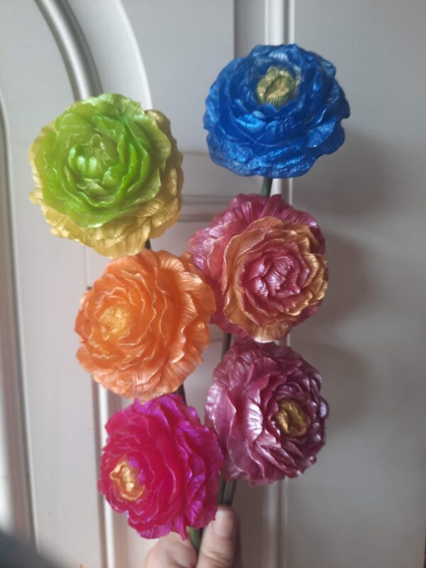 Acrylic, Lucite Large PEONY FLOWERS