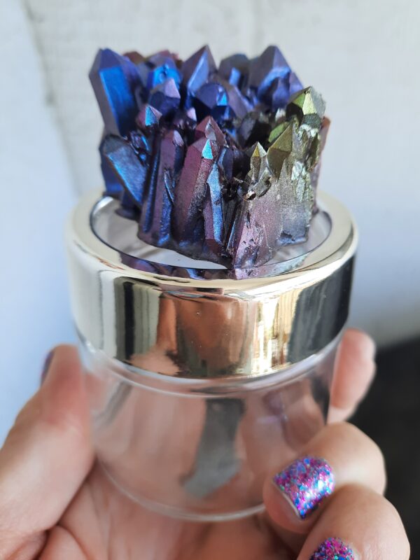 Acrylic Resin CRYSTAL Jewelry Jar/Cannibas STASH Jar