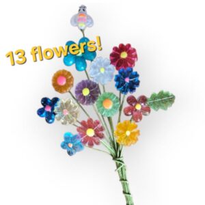 MCM RETROSTYLE Lucite FLOWERS Assortment 13 Stems