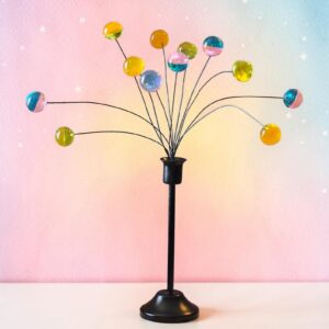 Reproduction Midcentury Decor, Vintage Look MCM Piece, Lucite ATOMIC BALL Kinetic 1