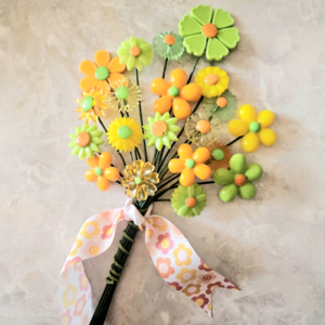 MCM Vintage Lucite FLOWERS RETROSTYLE 1960's Groovy Decor