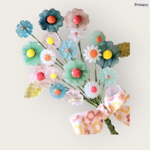 Jadite color FLOWERS Assortment 20 FLOWERS