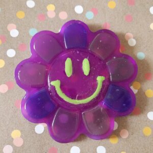 Smiley Face Wallhanging in PURPLE